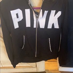 Women’s Pink Hooded jacket- Black